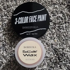 Bobisuks 3 Color Face Paint Witch With Scar Wax Special Effect Makup