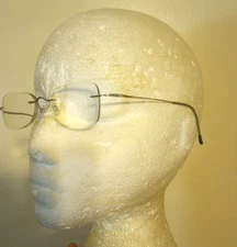 Silhouette Eyeglasses Frames Only 7395 Silver Titanium Austria 3 piece Rimless