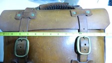 VINTAGE VERA PELLE, CON FIBBIE IN OTTONE E RIVETTI VALIGETTA/CORRIERE VALIGETTA/BORSA