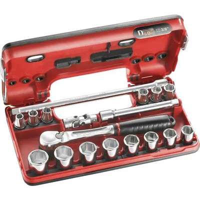 Facom JL.DBOX1PB 3/8 (10mm) 17 Piece Metric Compass Wrench Kit
