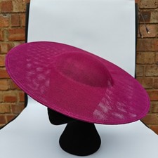 purple pink large fascinator hatinator millinery derby ascot wedding hat base