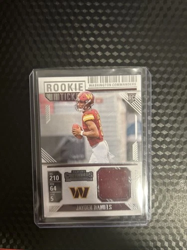 2024 Panini Contenders - Rookie Ticket Swatches Jayden Daniels #RTS-JDS (MEM, RC