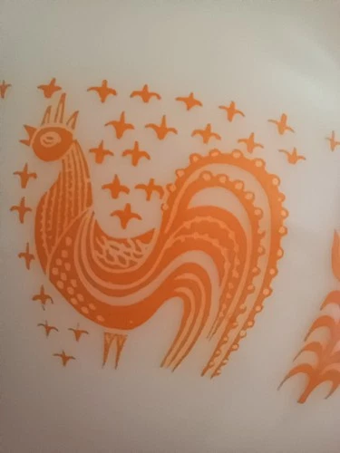 Vintage Pyrex Pumpkin Orange Amish Butter Print Cinderella Bowl 443 Rare 2.5 QT