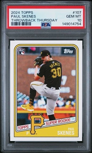 2024 Topps Throwback Thursday - Paul Skenes #107 /4349 PSA 10 (RC)