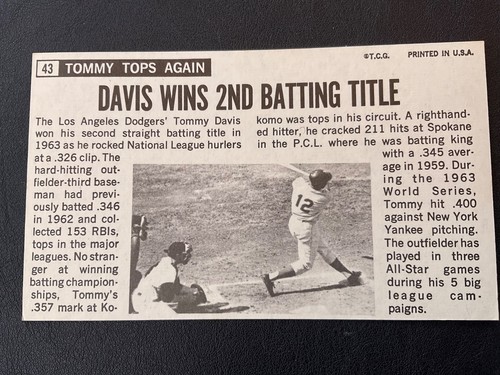 1964 TOPPS GIANTS PICK CARDS YOU WANT NICE SHAPE - Picture 303 of 393