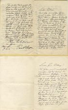 NOBEL PRIZE in LITERATURE 1910 WRITER Paul Heyse TWO autograph letters signed