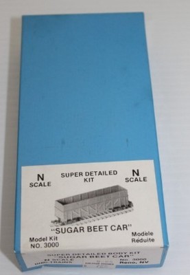 Dimi-Trains 3000 N Scale ''Sugar Beet Car'' Super Detailed Body Model Kit