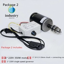 Magnete permanente motore DC 220V 350W doppio cuscinetto a sfera tornio perline alta velocità