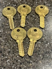 5x Ilco 1140 Padlock Key Blanks for Reese Padlocks Vintage NOS Free Shipping!