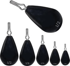 Tungsten Drop Shot Weights for Bass Fishing - Size Stamped Finesse Sinkers for D