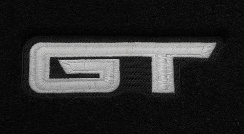 2015-2025 Ford Mustang GT OEM PR3Z-6313300-CG 2pc Front Floor Mats Black w/ Logo - Picture 2 of 5