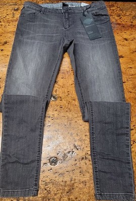 Women s HD Harley Davidson Black Label  Skinny Mid-Rise Grey Size 30  