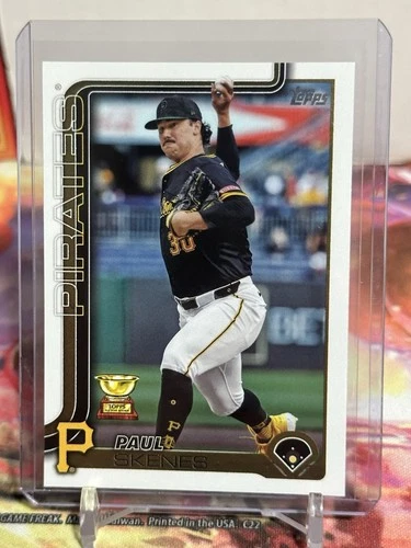 2025 Topps Series 1 PAUL SKENES Companion Card SP Image Variation Pirates CC-21