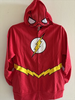 The Flash DC Comics Red Zip Up Jacket Kids Size Medium