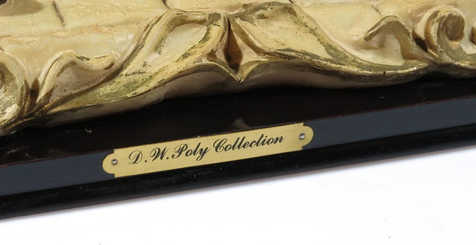 PRL) SCULTURA STATUA SOPRAMMOBILE RESINA COLORATA A MANO D. W. POLY COLLECTION - Immagine 3 di 4