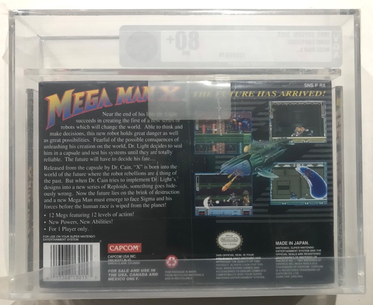 MEGA MAN X MADE IN JAPAN 1ST PRINT Super Nintendo SNES FACTORY