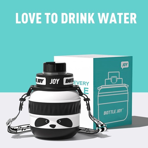 Botella de agua de acero inoxidable con doble aislamiento de 16 oz tapa a prueba de fugas apta para lavavajillas - Imagen 6 de 6