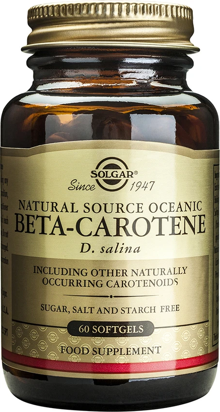 Solgar, BETA-CAROTENE - Natural Source Oceanic 60 Kapseln PROVITAMIN A - Bild 1 von 1