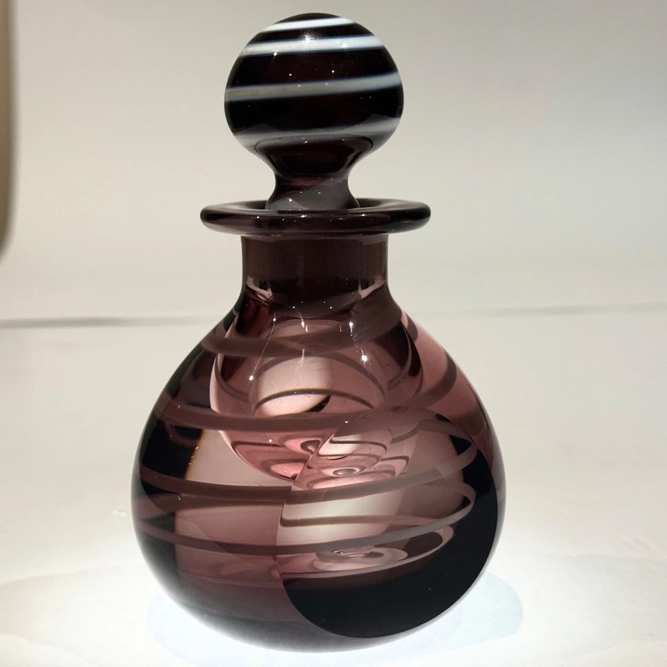 Rare Vintage Caithness Limited Edition 31/150 Perfume Bottle Paperweight Kiriko - image 3 of 4