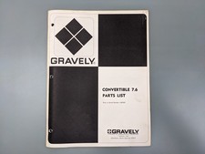 Gravely Convertible 7.6 Tractors - Illustrated Service Parts List ~ 1969