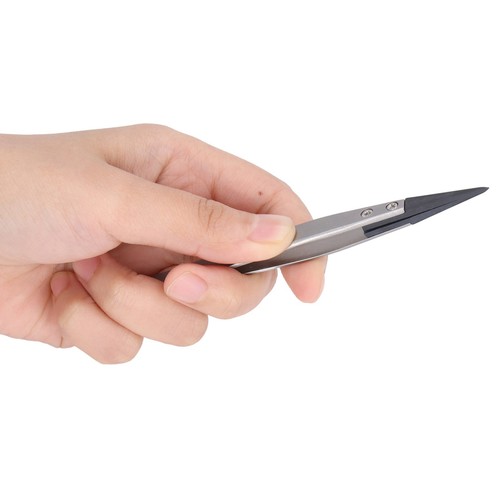 Pointed Tip Tweezers Anti Static High Hardness Carbon Fiber Tweezers Tool Part - Picture 22 of 23