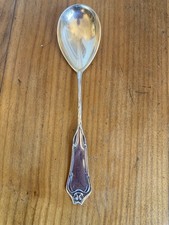 800er Silber Jugendstil Löffel / Servierlöffel Vermute Hersteller Wilkens