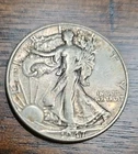 1947-P Walking Liberty Half Dollar 90% Silver Nice condition Exact Coin