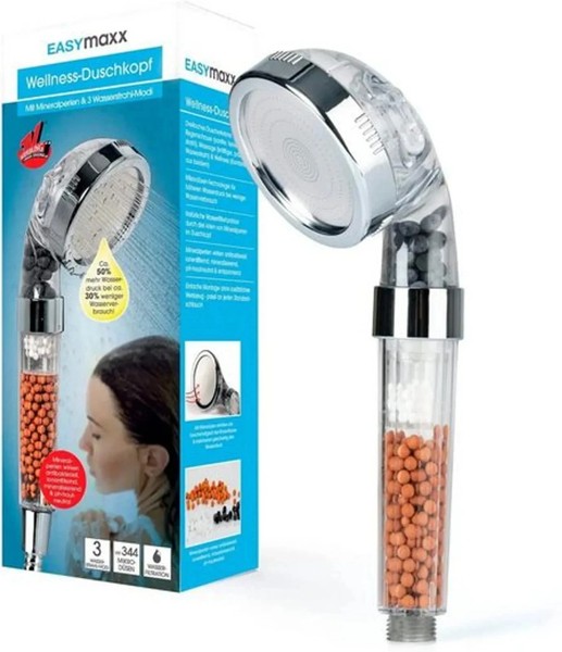 3In1 Wassersparender Duschkopf Anti-Kalk Handbrause Filter Hochdruck-Duschkopf-image