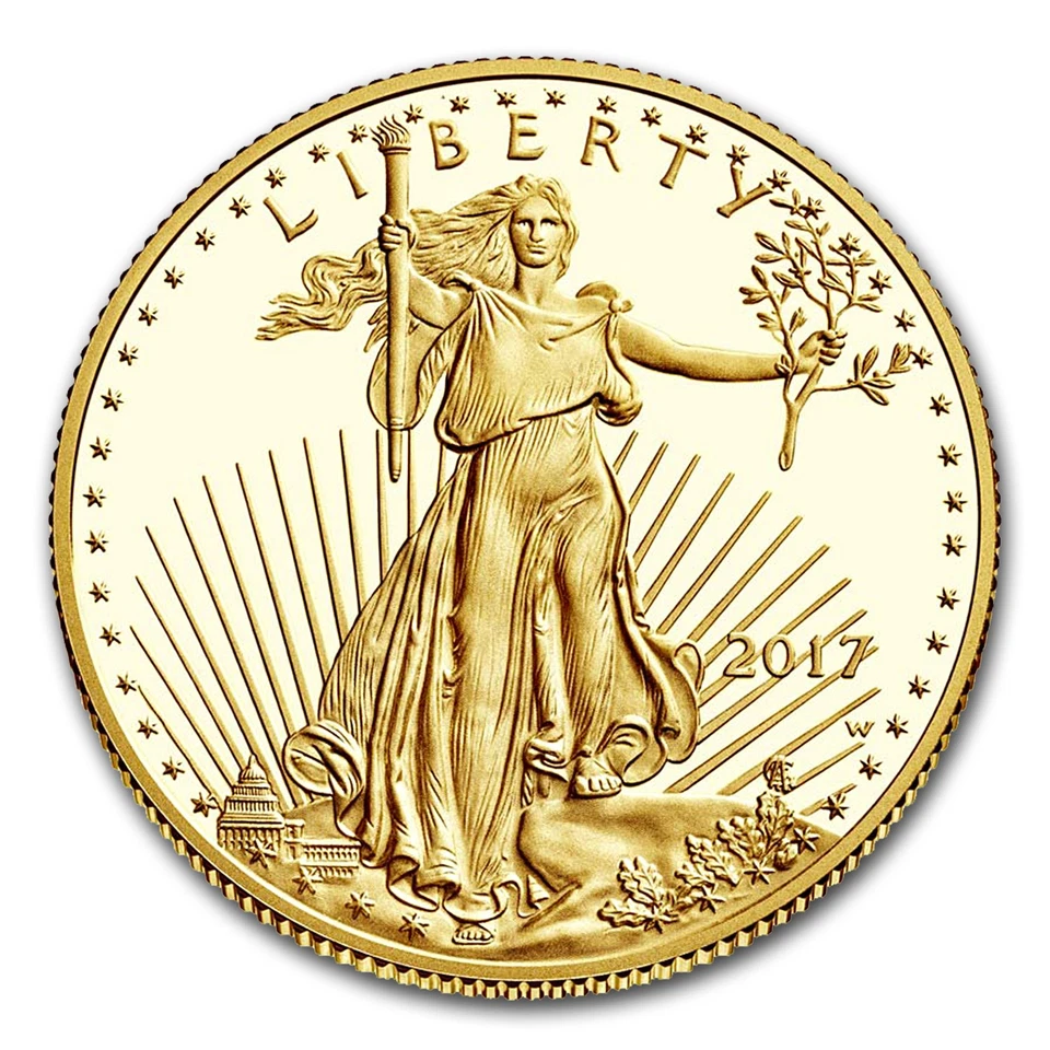 2017-W 1/2 oz Proof American Gold Eagle (w/Box & COA) - Image 2 of 3