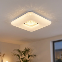 Deckenleuchte Deckenlampe Sternenhimmel Led Wohnzimmerleuchte Kristalle 43X43 Cm
