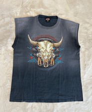 Rare Vintage 90s Faded Harley Davidson Aztec ...