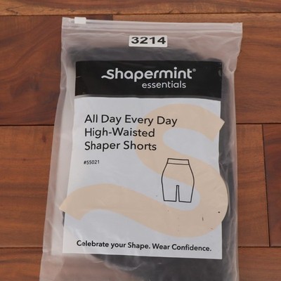 Shapermint Essentials All Day Every Day High Waisted Shaper Shorts 3XL Black