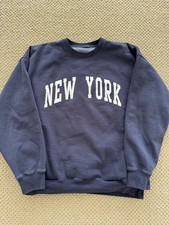 New York Brandy Melville navy blue sweatshirt, One size. Excellent condition 