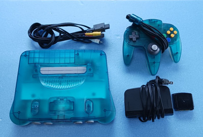 Nintendo 64 Console NUS-001 (JPN) Clear Blue Bundle Inconsistent Function