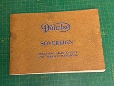 DAIMLER SOVEREIGN 1969-72 INSTRUCTION & MAINTENANCE HANDBOOK