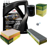 Mann Inspektionspaket 5L Mannol Longlife 504/507 5W-30 FüR VW Sharan 1.9 TDI