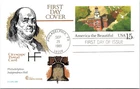 AMERICA THE BEAUTIFUL PHILADELPHIA CITY BEN FRANKLIN 1989 COVERCRAFT FD CARD UNA