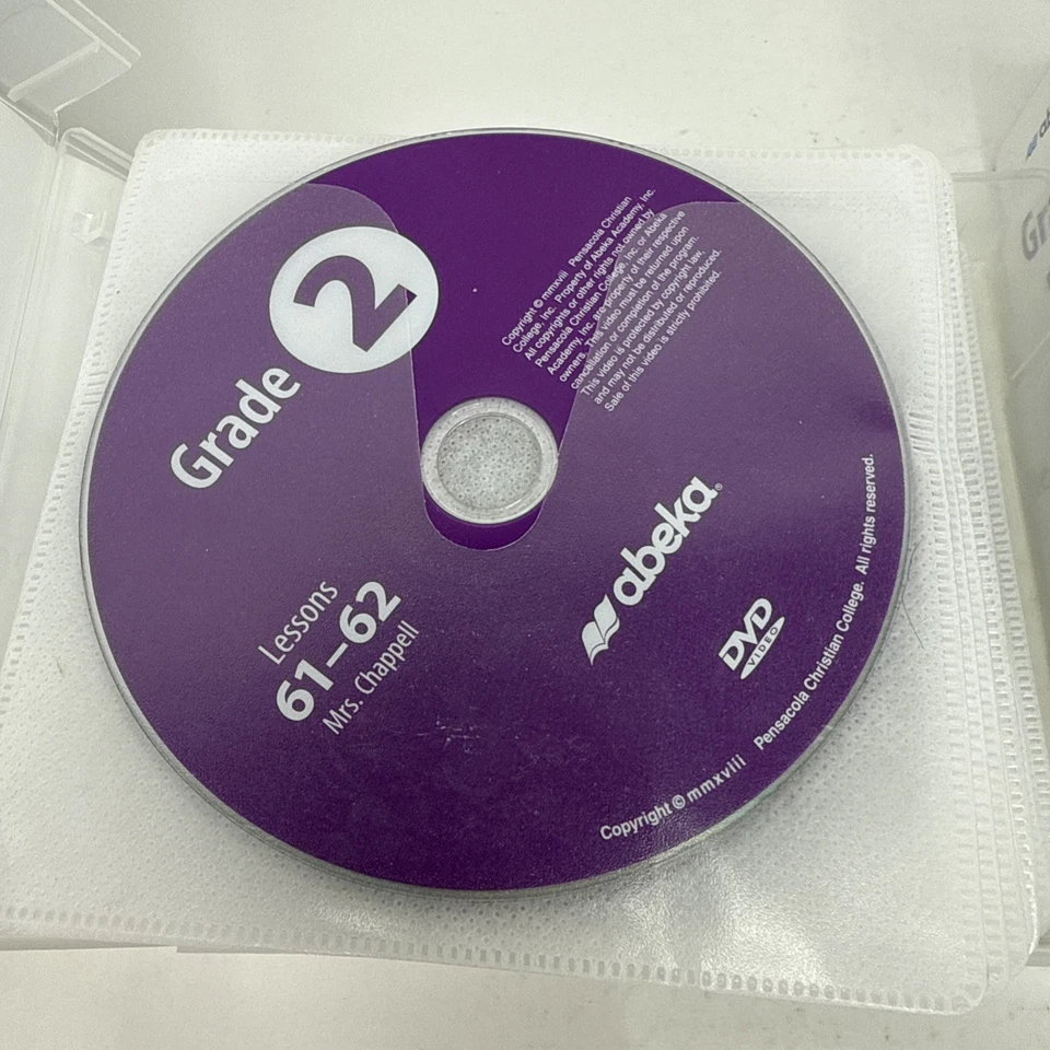Abeka Grade 2 DVD Lessons 61-170 Teacher Mrs. Chappell - Good - Image 4 of 4