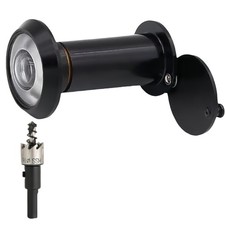 Door Viewer Peephole, 220 Degree Wide Angle Peephole with 0.63 Black 