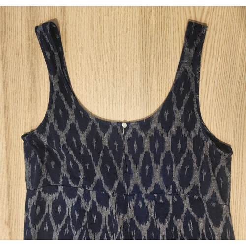 Outerknown Womens Cropped Wide Leg Jumpsuit Size XS Ikat Vacation Resort Beach - Picture 5 of 18