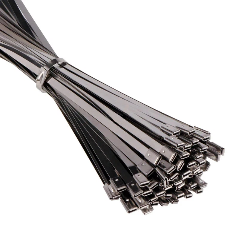 Metal Zip Ties 304 Stainless Steel Heavy Duty Cable 198-400lb 8" 12" 18" 24" 36" - Image 3 of 4