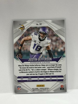 2024 Panini Phoenix Justin Jefferson Laser No. 91 Minnesota