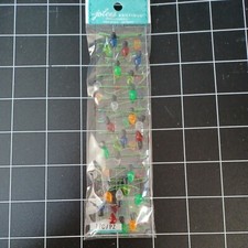 STICKERS Christmas lights house snow 3d mini lightbulbs ornaments tree Jesus