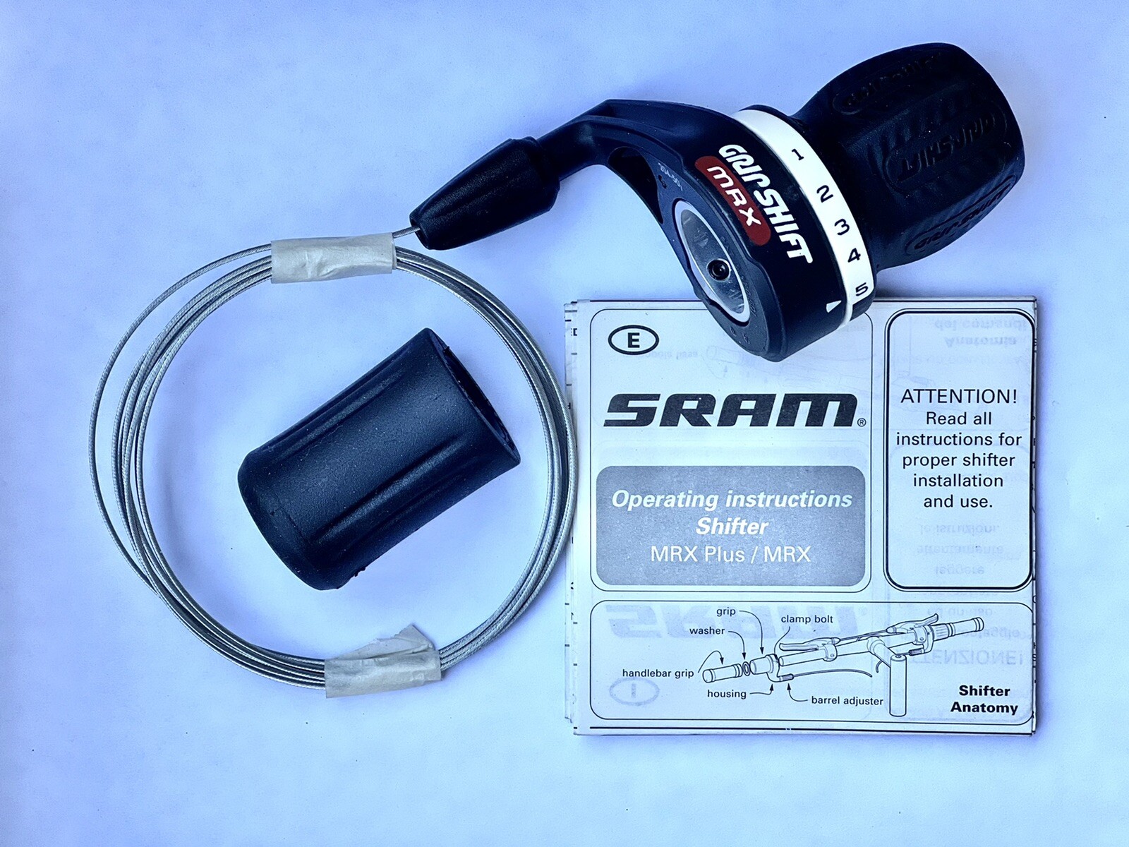 SRAM GripShift MRX 5-Speed Rear Bike Shifter wIth Cable And End Grip | eBay