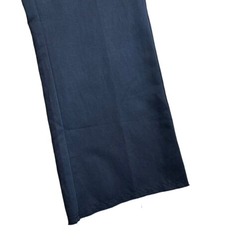 120% Lino Pants Women's Size 40 / 4 US Navy Blue Linen Wide Leg Natural Luxury - Picture 3 of 13