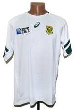 SOUTH AFRICA TEAM 2015 RUGBY UNION SHIRT ASICS SIZE XL ADULT