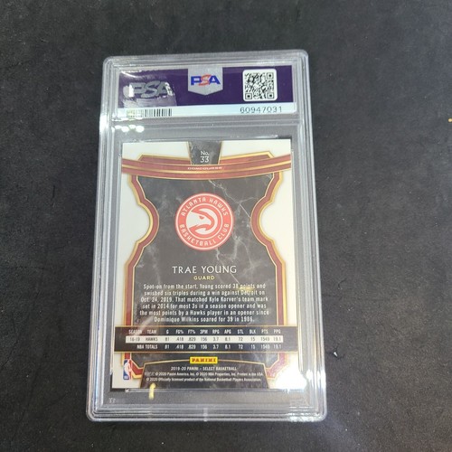 2019-20 SELECT CONCOURSE BASKETBALL CARD TRAE YOUNG #33 PSA 9 MINT CR-4 - Picture 2 of 2