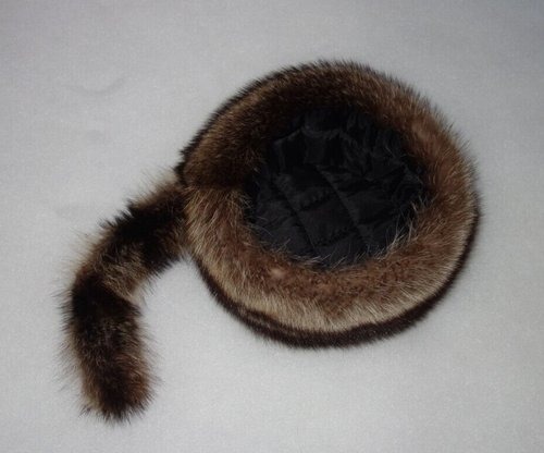 Waschbär Pelz Wintermütze Trapper Mütze Echtfell Kappe Fuchs Jagt Pelzmütze Hut - Bild 7 von 8
