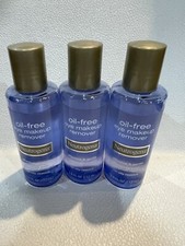 Lot of 3 Neutrogena Oil Free Eye Makeup Gentle Remover 3.8 fl oz each