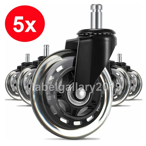 5X Rollerblade Office Desk Chair Wheel Replacement Rolling Caster Grip Ring3Inch - Picture 23 of 24